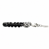 Bracciale onice nero uomo ESSENCE con terminali Argento