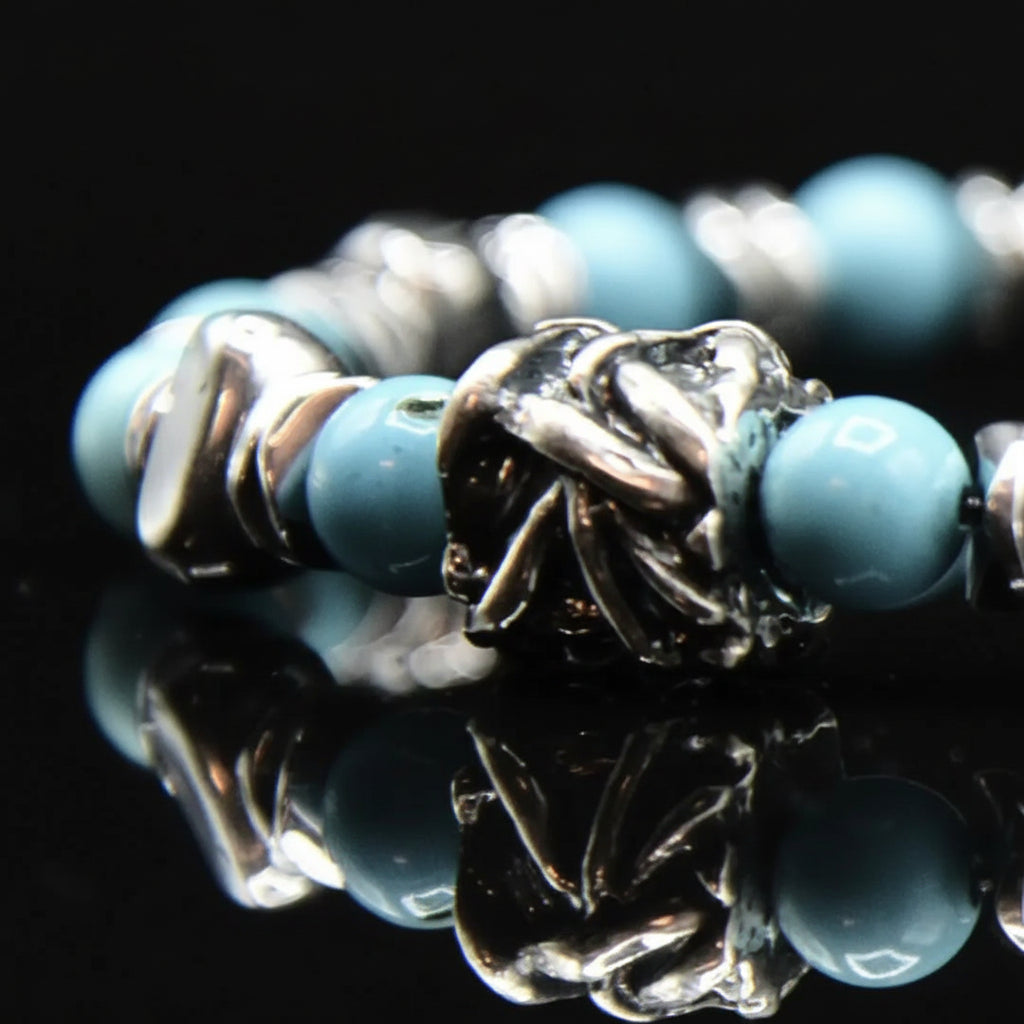 Lila Tigerauge-Armband PASSION mit Silberanschlüssen