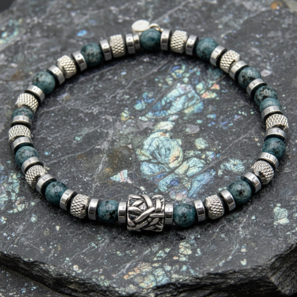 Lila Tigerauge-Armband PASSION mit Silberanschlüssen