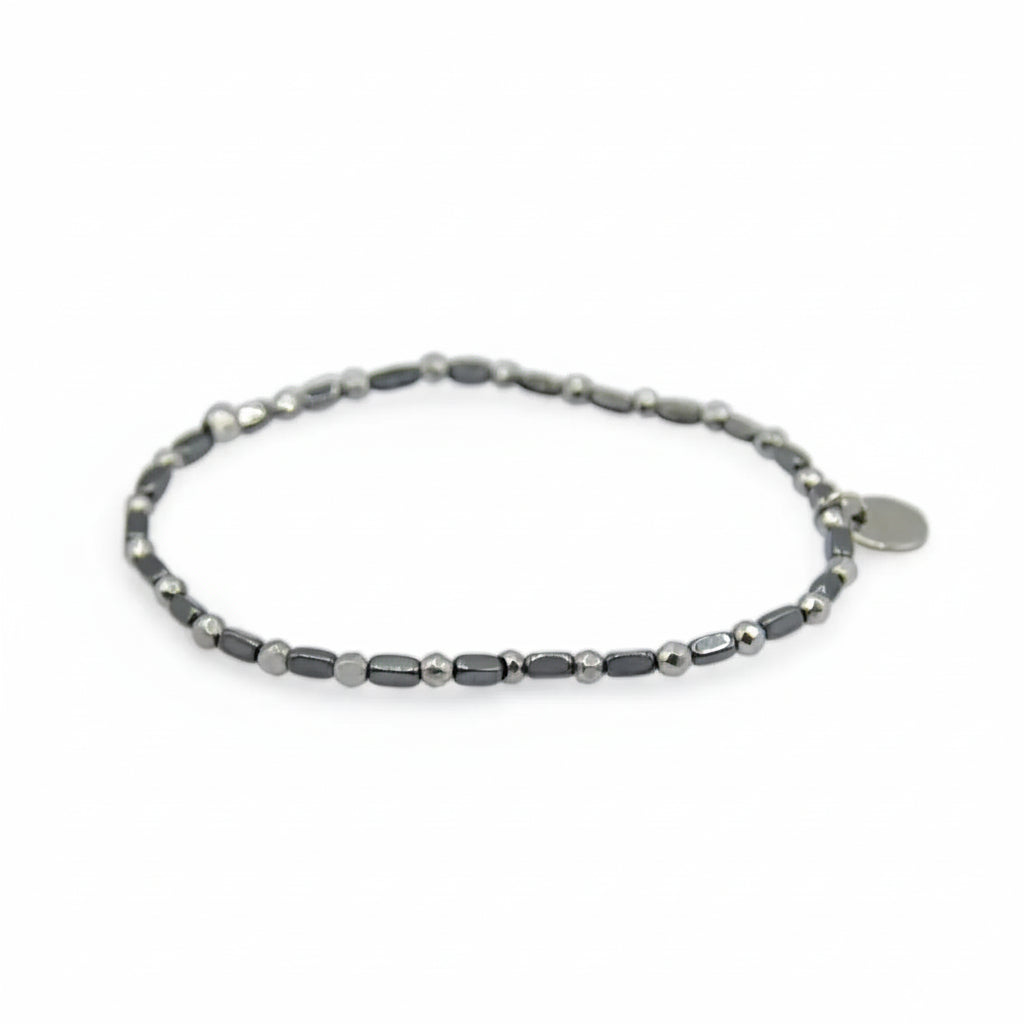 Bracciale Eris 2 mm Ematite Antracite