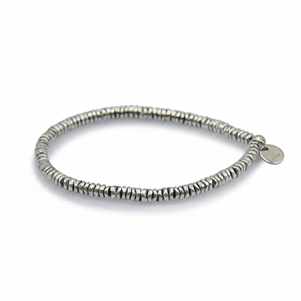 Eris 3 mm Prism Rondelle Armband in Silber – Minimalistischer Stil und Raffinesse