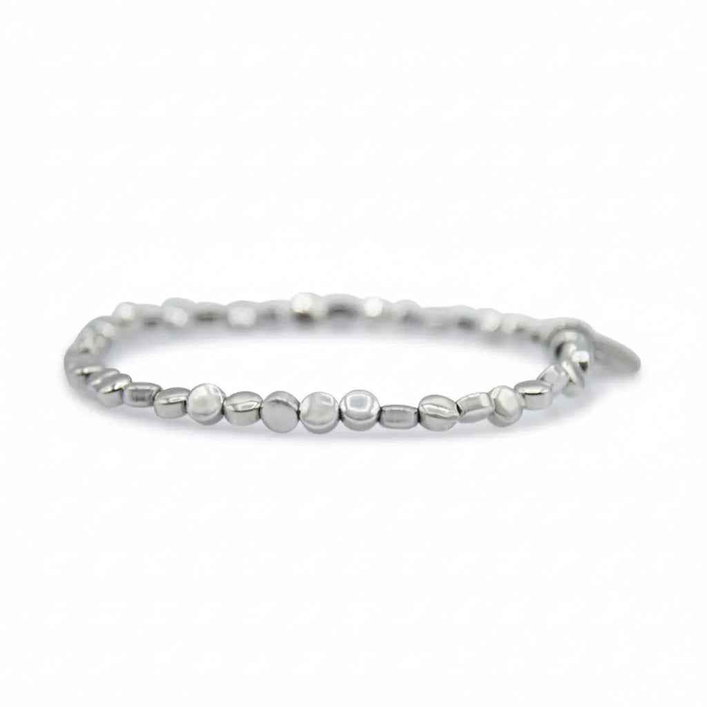 Eris Smile Armband aus 3 mm Silberhämatit
