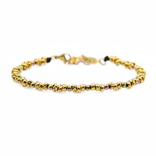 Bracciale Braid Mini 2.0 – Oro Multicolor Stile e Colore