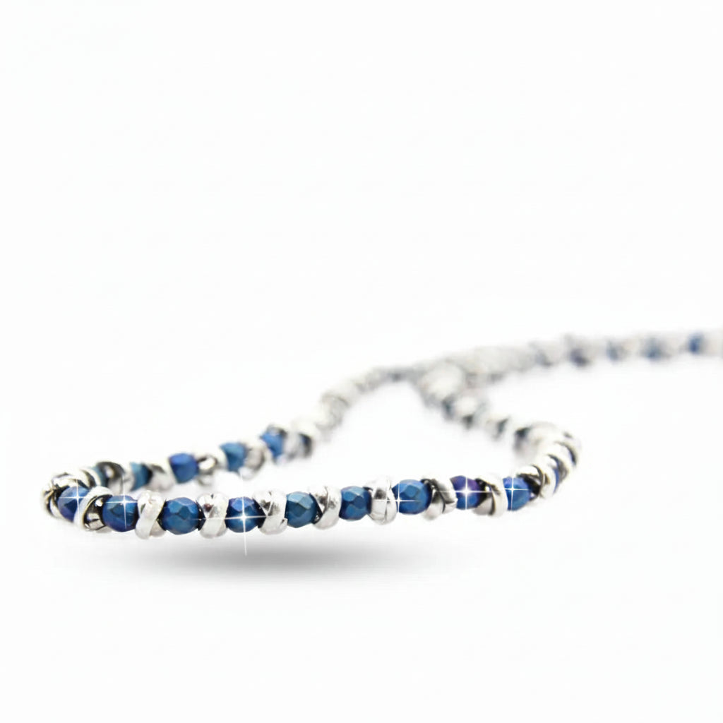 Collana Braid Blu Profondo