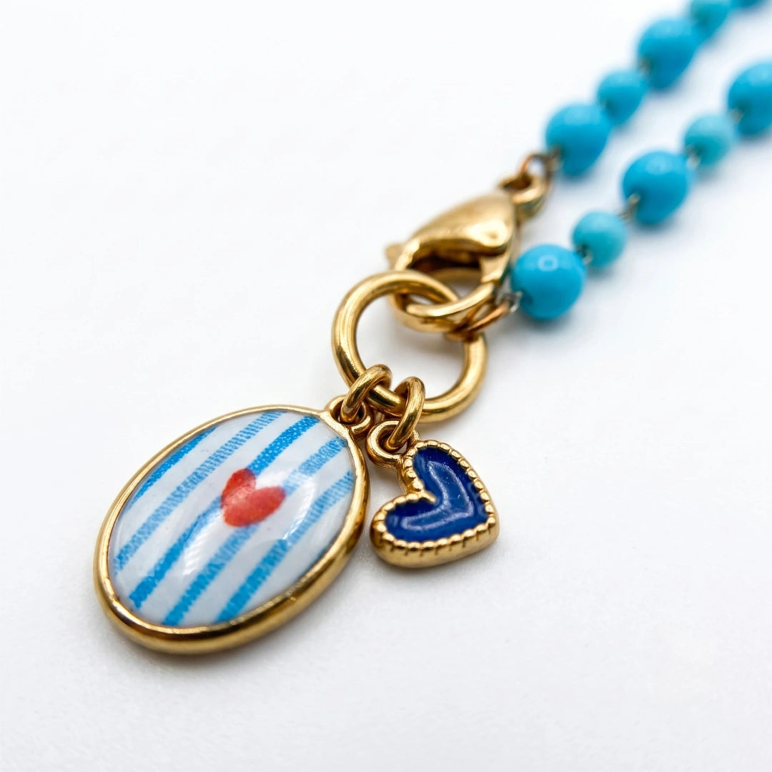 Collana Sea Cuore Riviera  Stampa UV