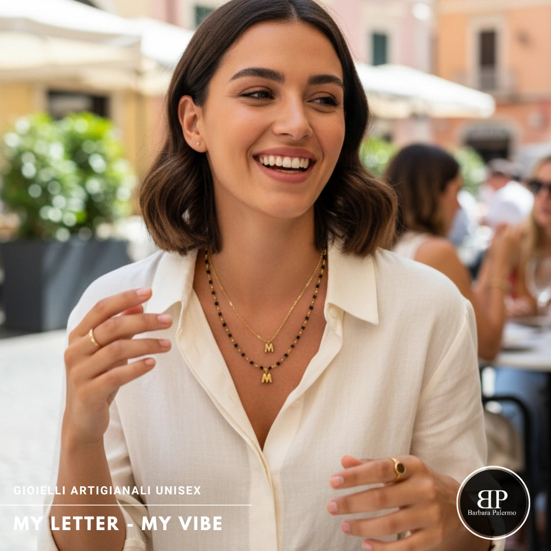 Collana My Letter Gold Edition | Acciaio 316L PVD Oro