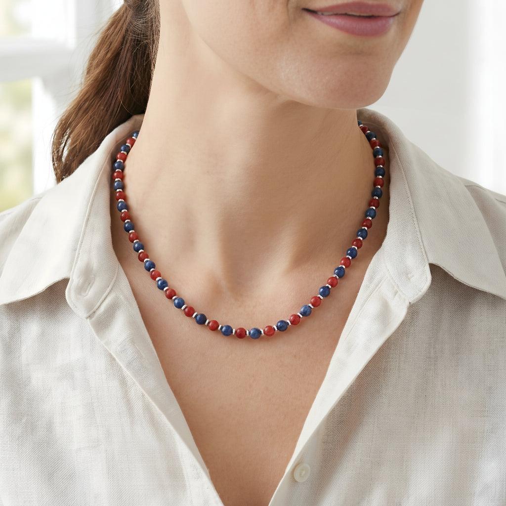 Steine: mehrfarbiges Hartsteinarmband