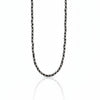 Collana  Braid Mini 2.0 Ematite antracite e Acciaio