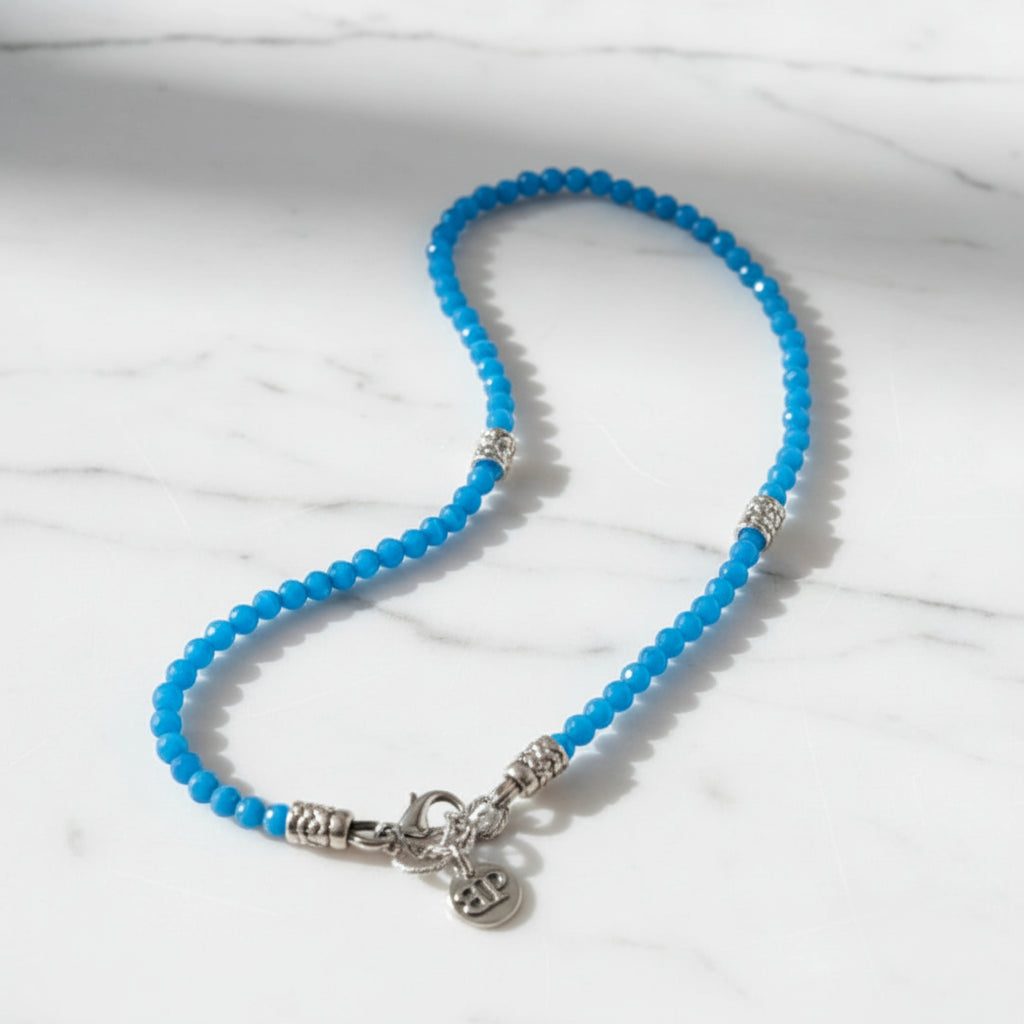 Collana Capri Ocean Occhio di Gatto Blu