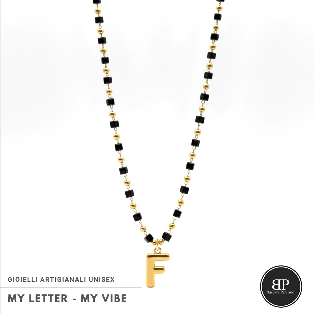 Collana My Letter Gold Edition | Acciaio 316L PVD Oro