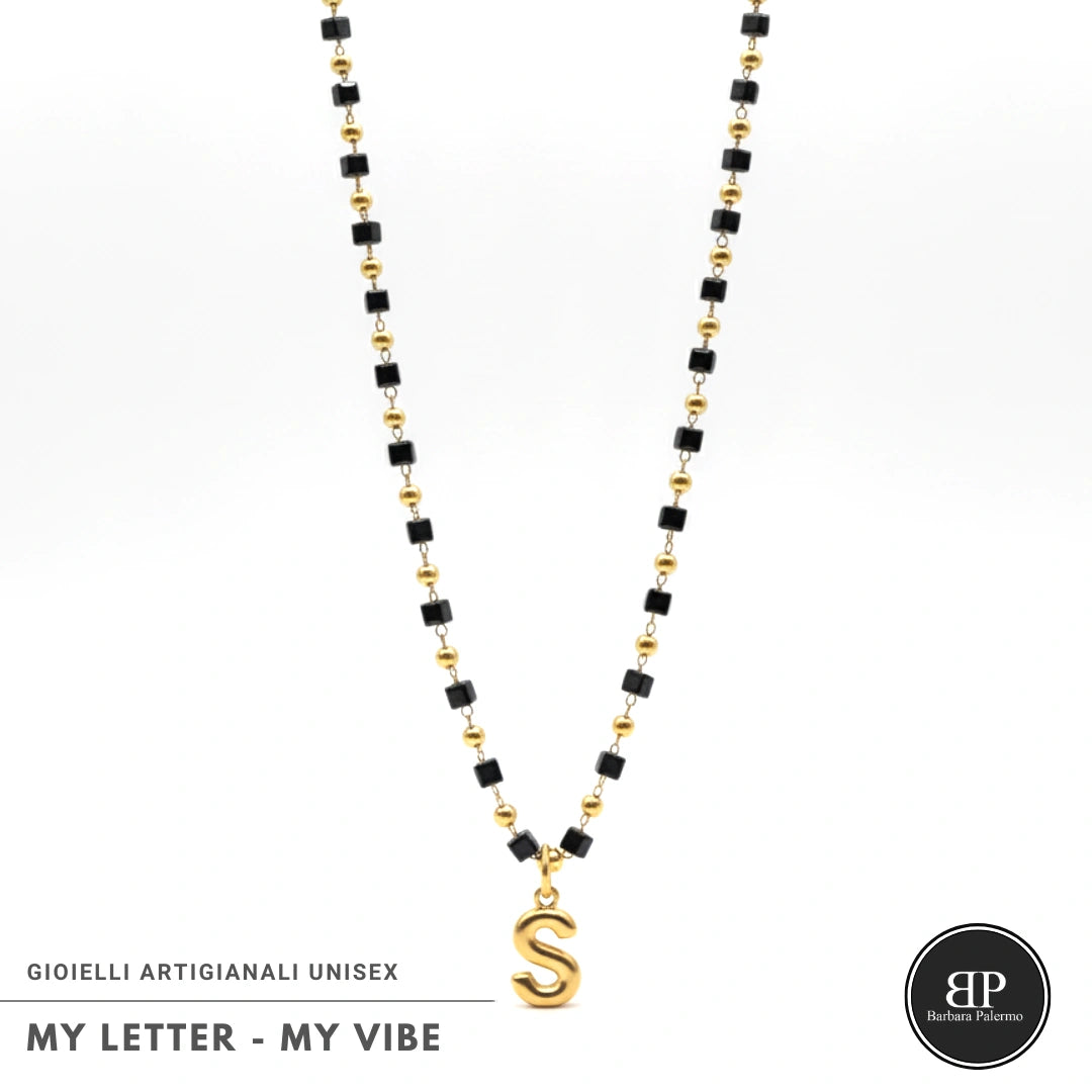 Collana My Letter Gold Edition | Acciaio 316L PVD Oro