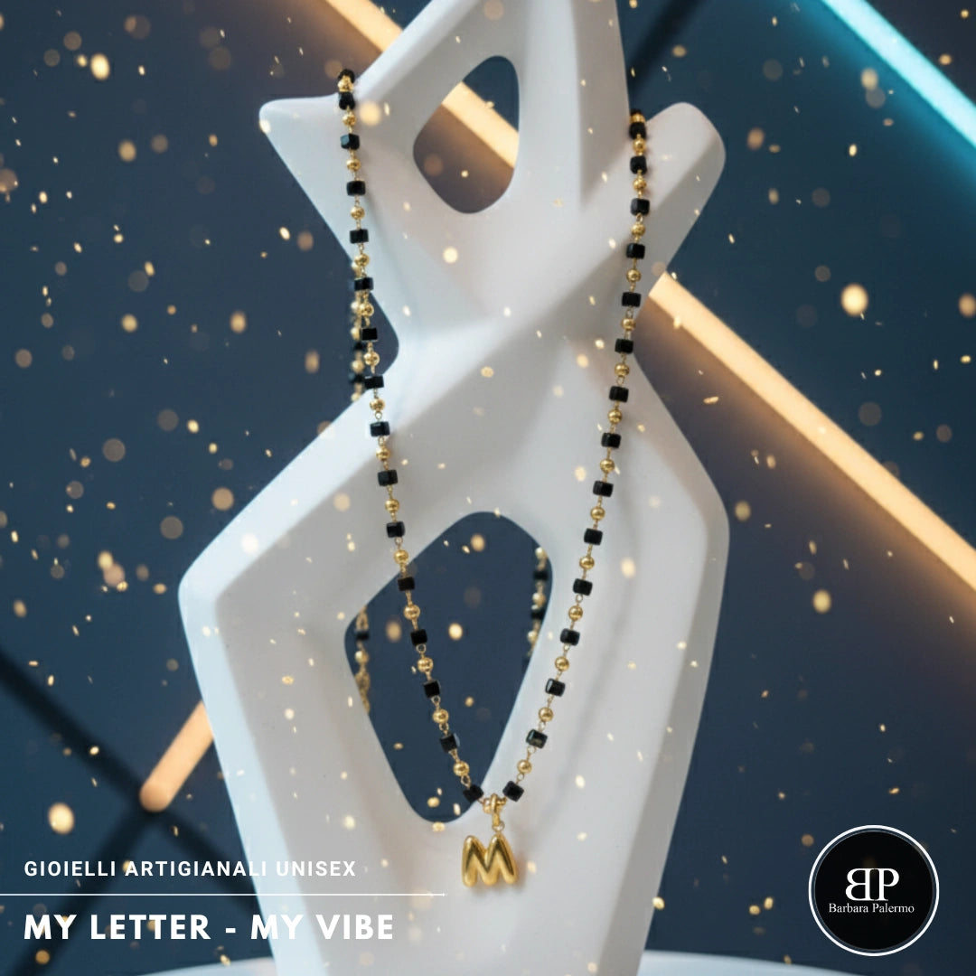 Collana My Letter Gold Edition | Acciaio 316L PVD Oro