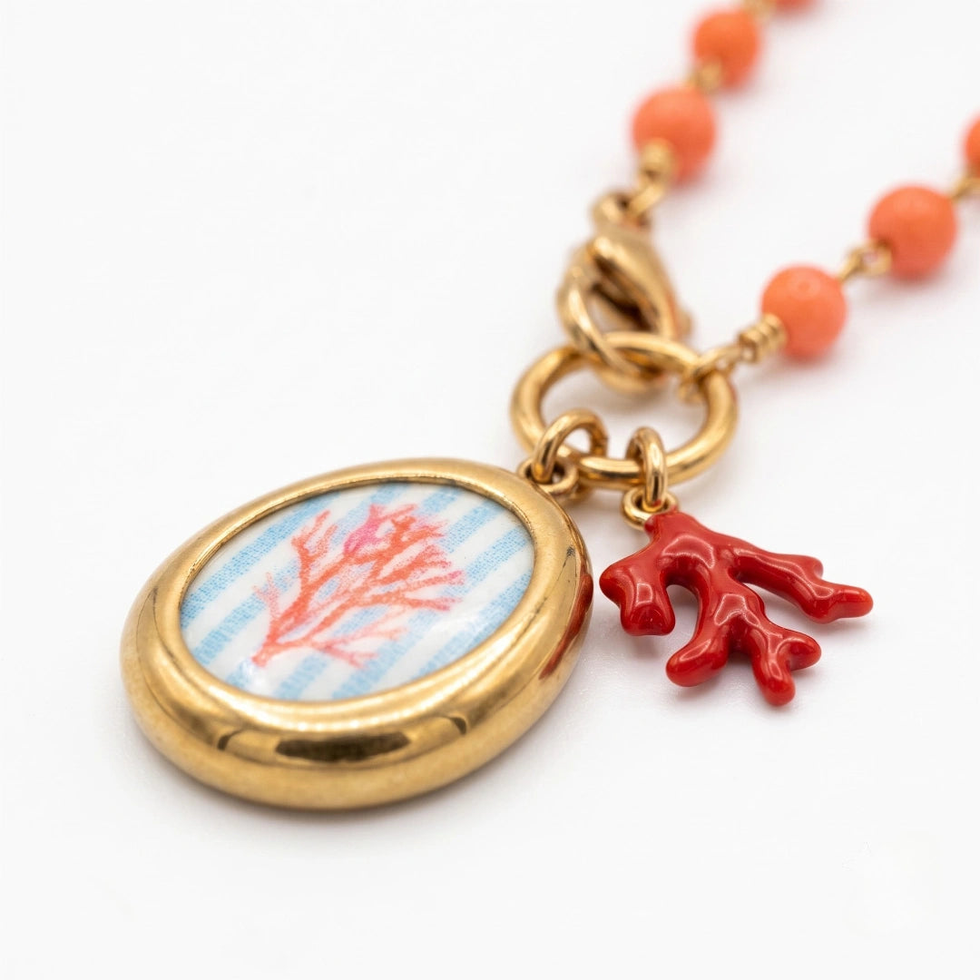 Collana Sea Corallo Mediterraneo