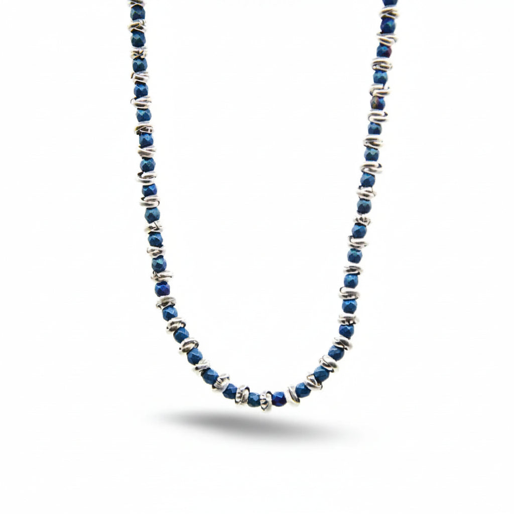 Collana Braid Blu Profondo
