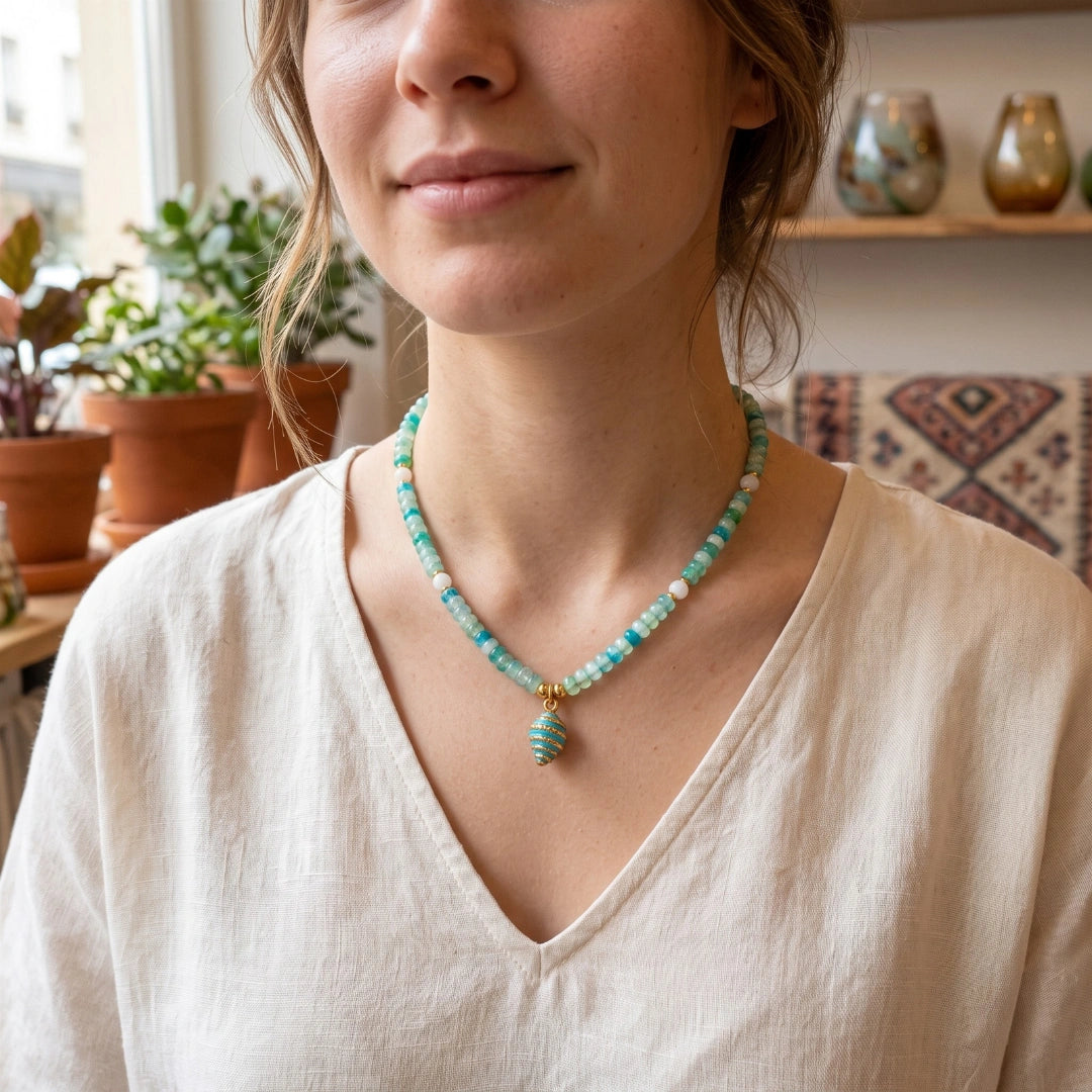 Collana Sea Conchiglia Turchese