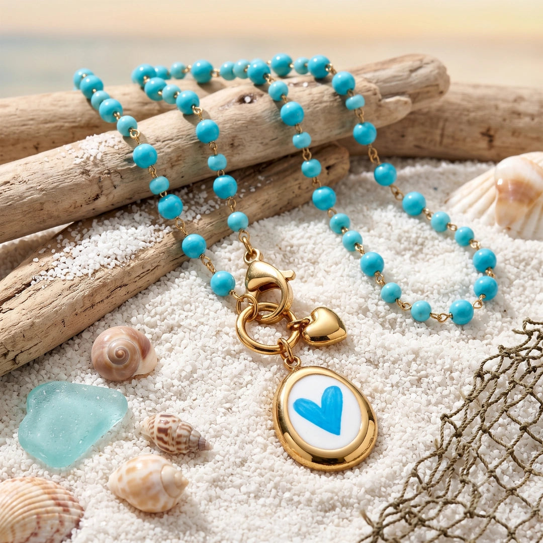 Collana Sea Cuore Azzurro