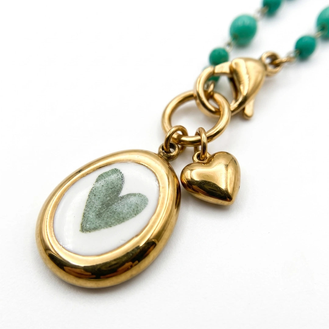 Collana Sea Cuore Acquamarina