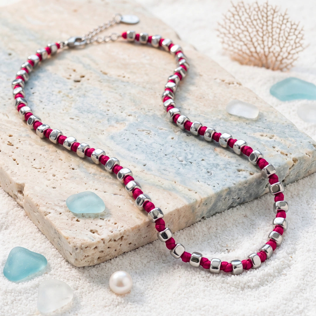 Collana Sea Fuchsia Tide