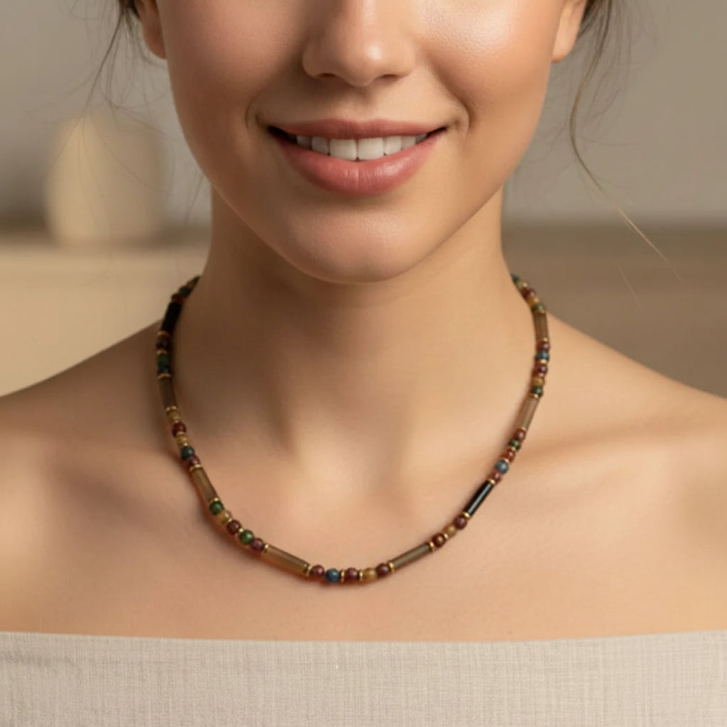 Indisches Achat-Halsband
