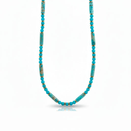 Collana Pasta Turchese stones