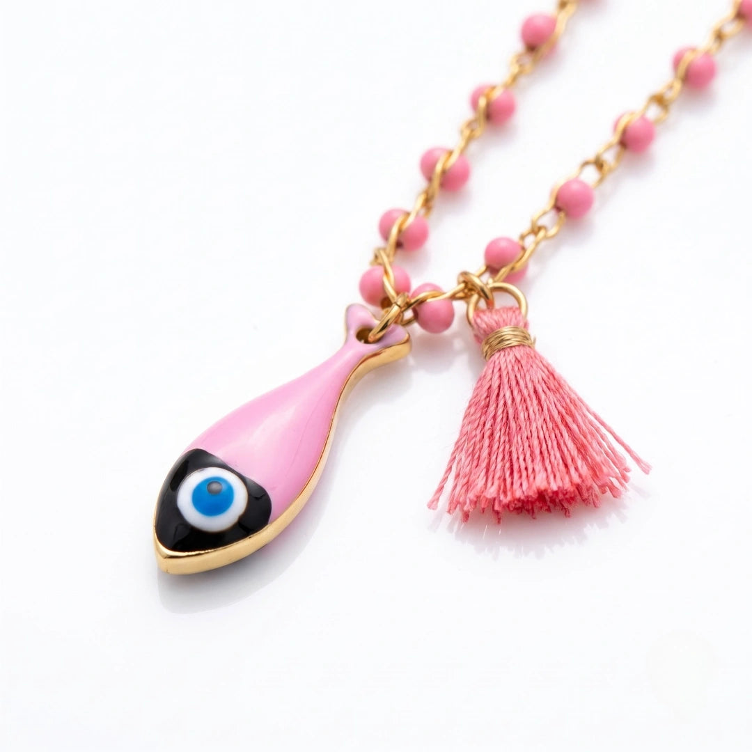 Collana Sea Pesce Rosa