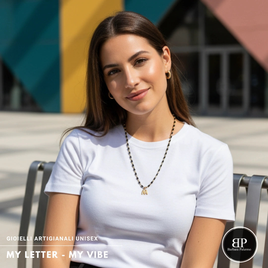 Collana My Letter Gold Edition | Acciaio 316L PVD Oro