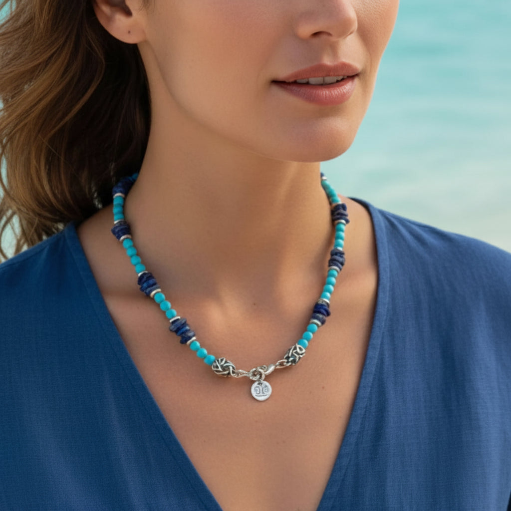 Collana Legacy – Turchese & Lapis