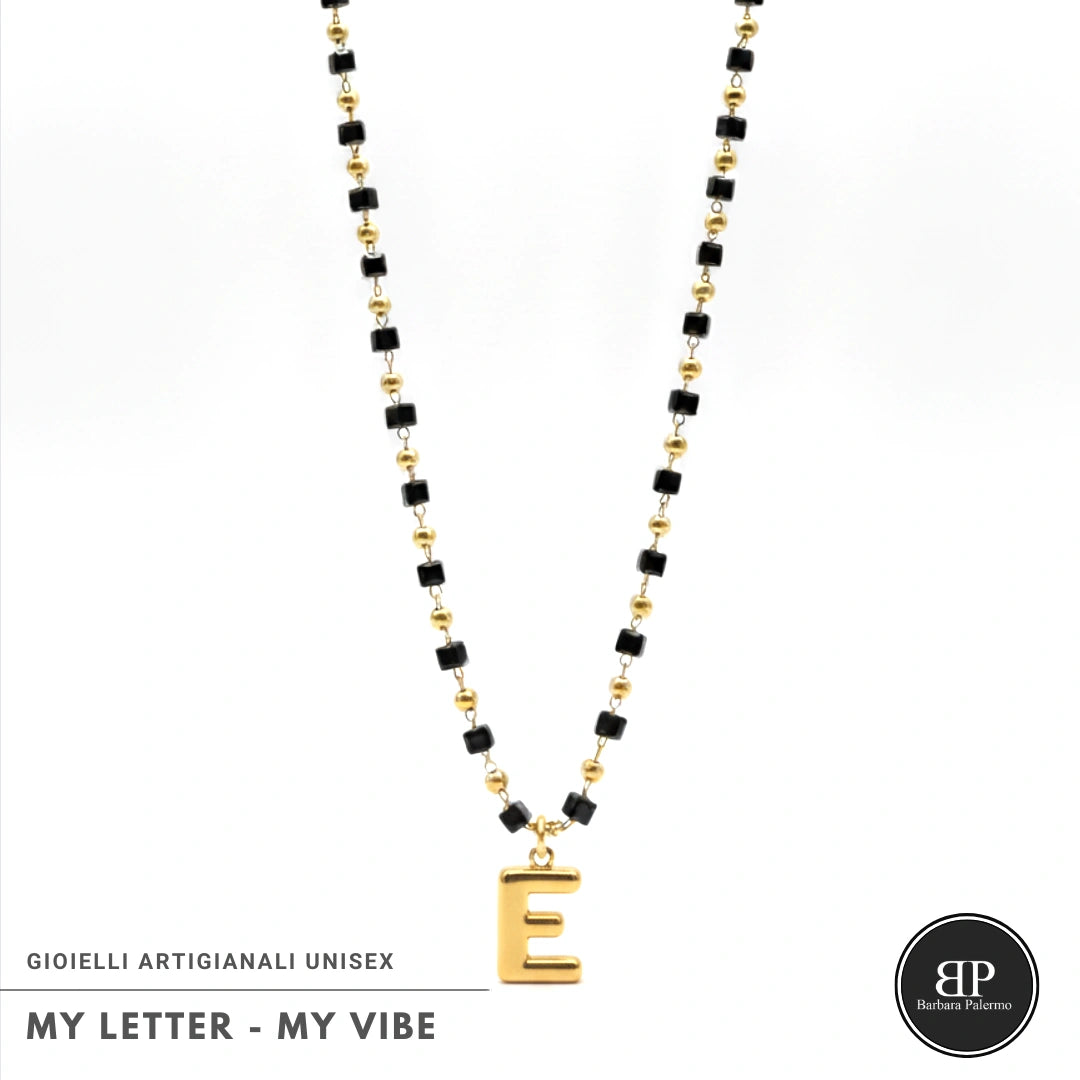 Collana My Letter Gold Edition | Acciaio 316L PVD Oro