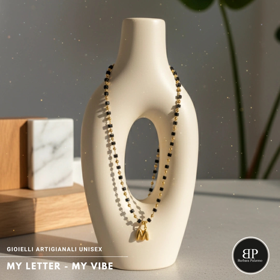 Collana My Letter Gold Edition | Acciaio 316L PVD Oro