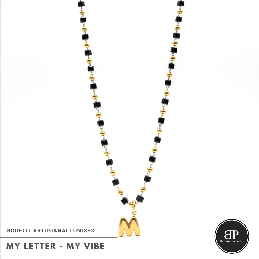 Collana My Letter Gold Edition | Acciaio 316L PVD Oro