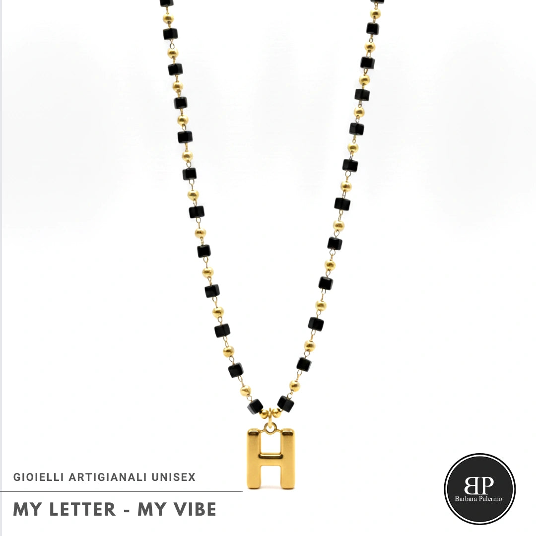 Collana My Letter Gold Edition | Acciaio 316L PVD Oro