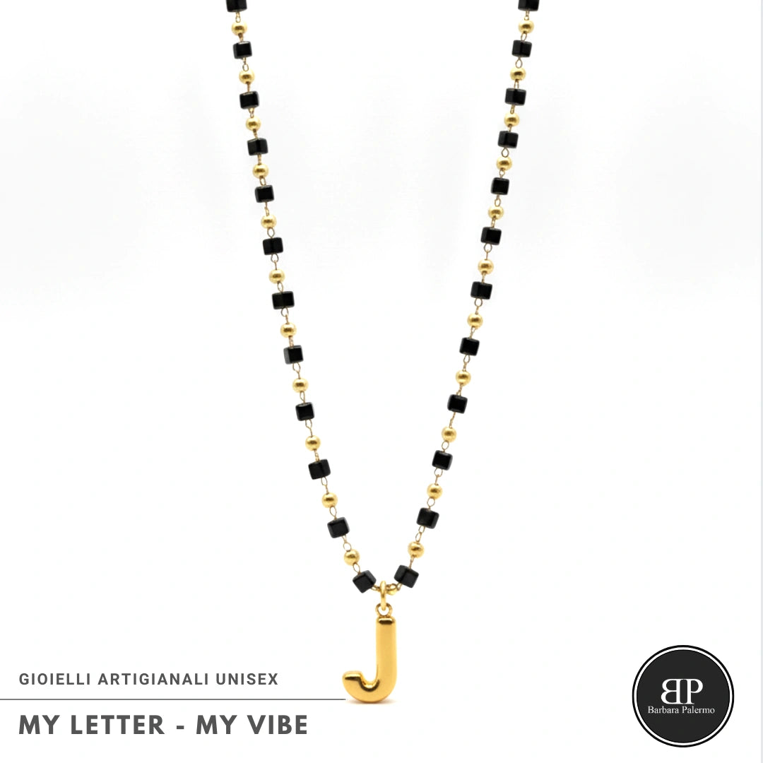 Collana My Letter Gold Edition | Acciaio 316L PVD Oro