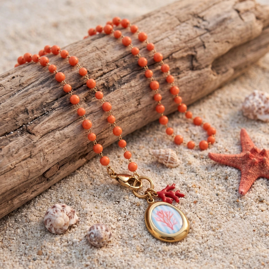 Collana Sea Corallo Mediterraneo