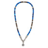 Collana Ocean Miami 02 in Agata Blu, Ossidiana Marrone