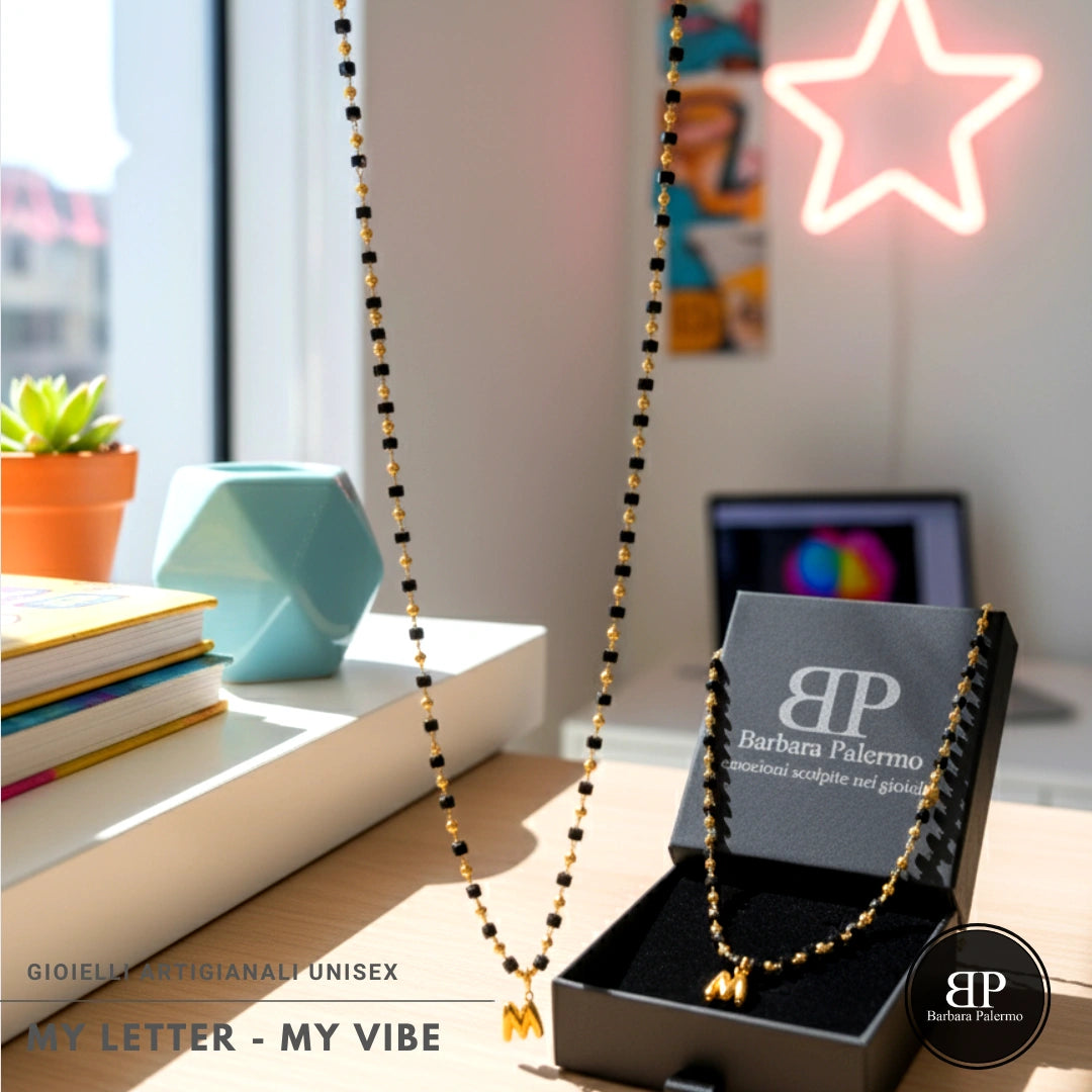 Collana My Letter Gold Edition | Acciaio 316L PVD Oro