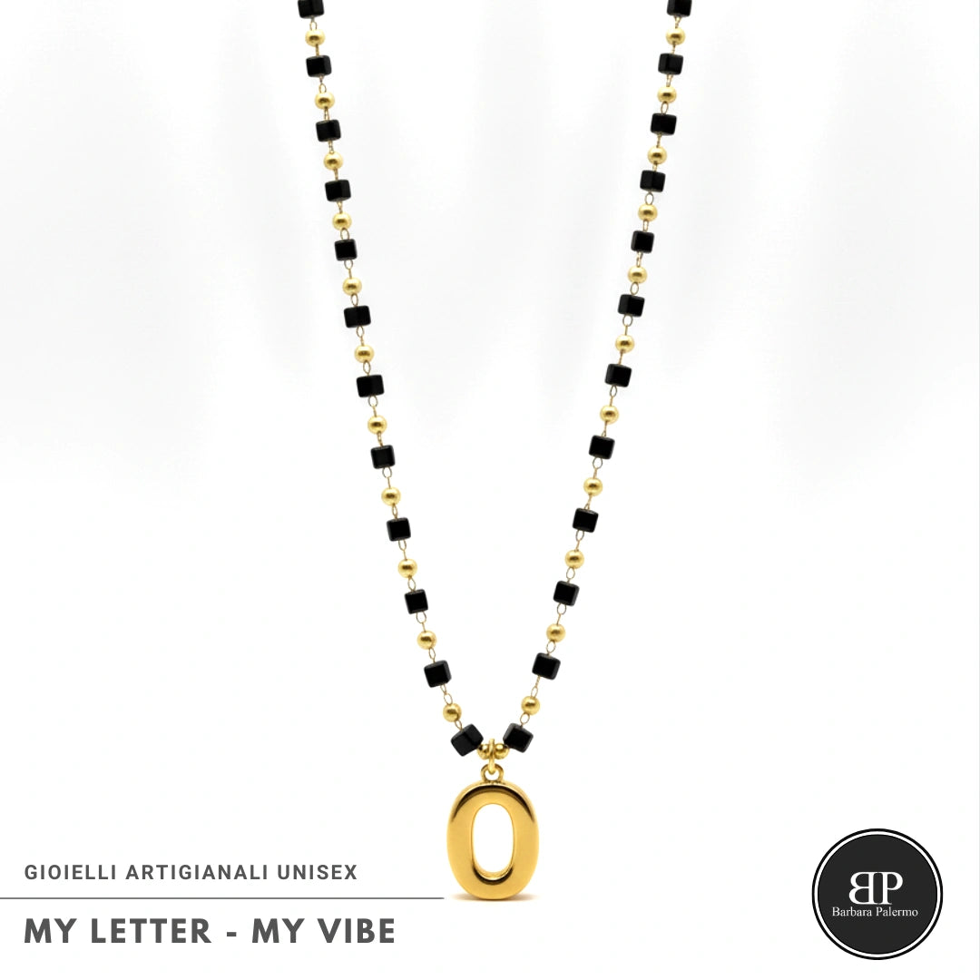 Collana My Letter Gold Edition | Acciaio 316L PVD Oro