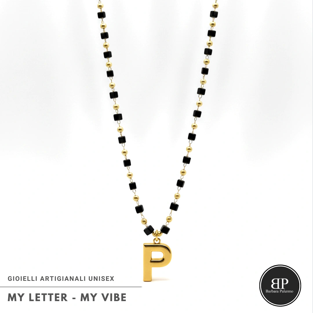 Collana My Letter Gold Edition | Acciaio 316L PVD Oro