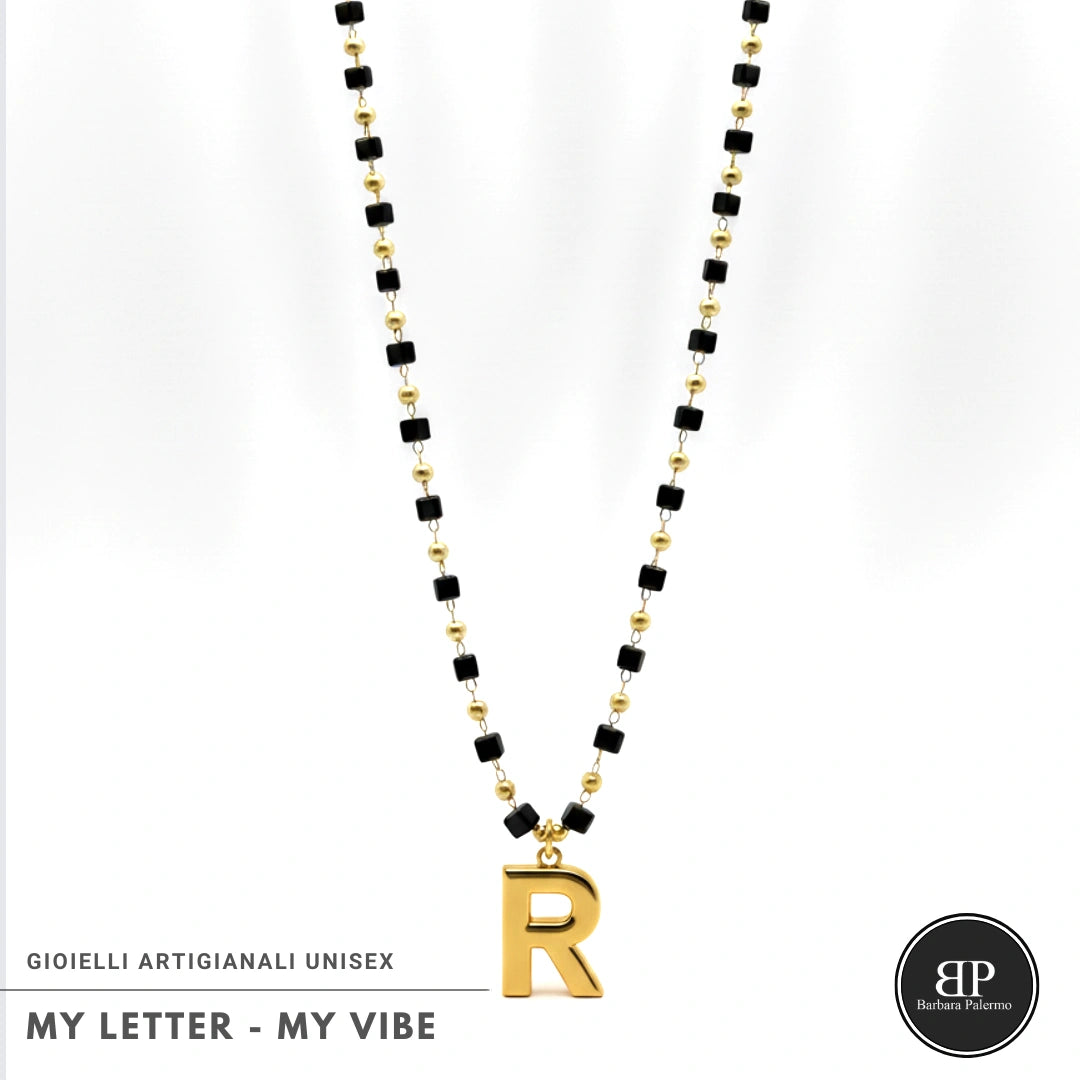 Collana My Letter Gold Edition | Acciaio 316L PVD Oro