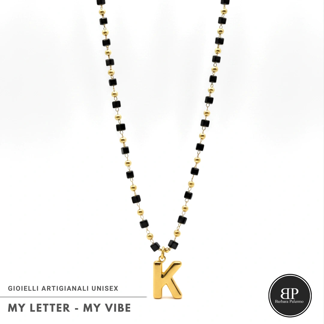 Collana My Letter Gold Edition | Acciaio 316L PVD Oro