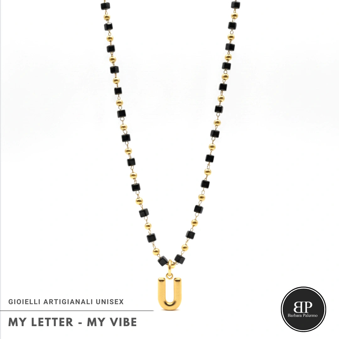 Collana My Letter Gold Edition | Acciaio 316L PVD Oro
