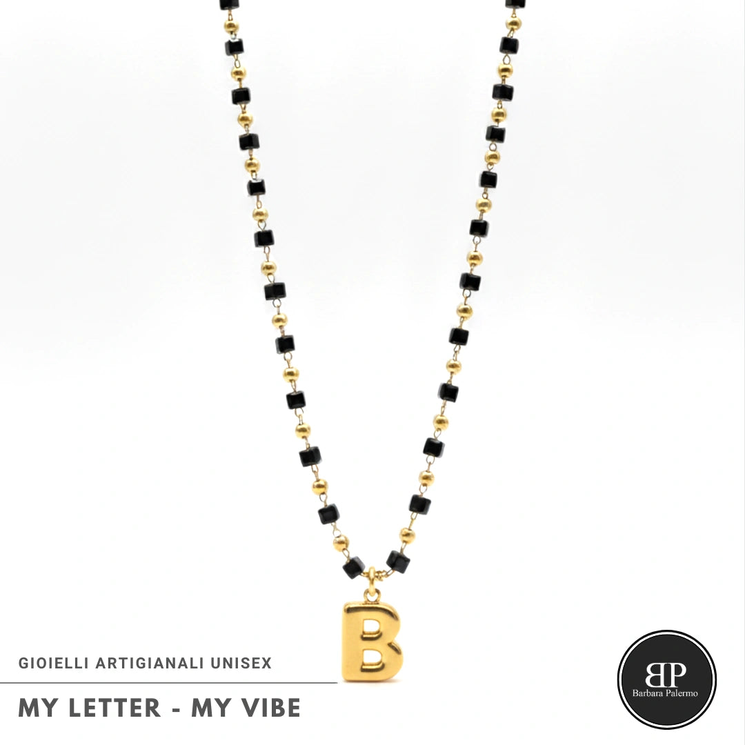 Collana My Letter Gold Edition | Acciaio 316L PVD Oro