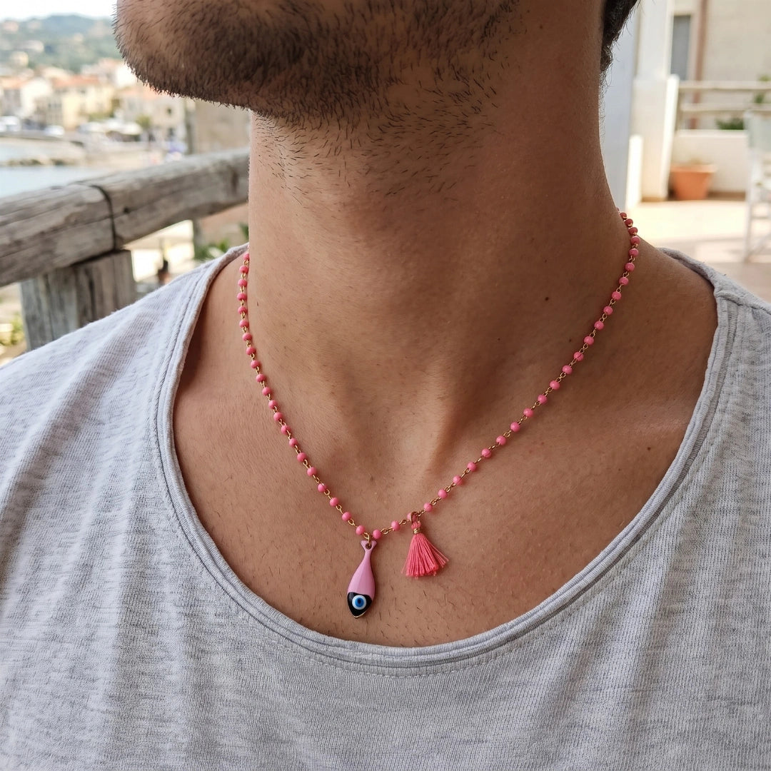 Collana Sea Pesce Rosa