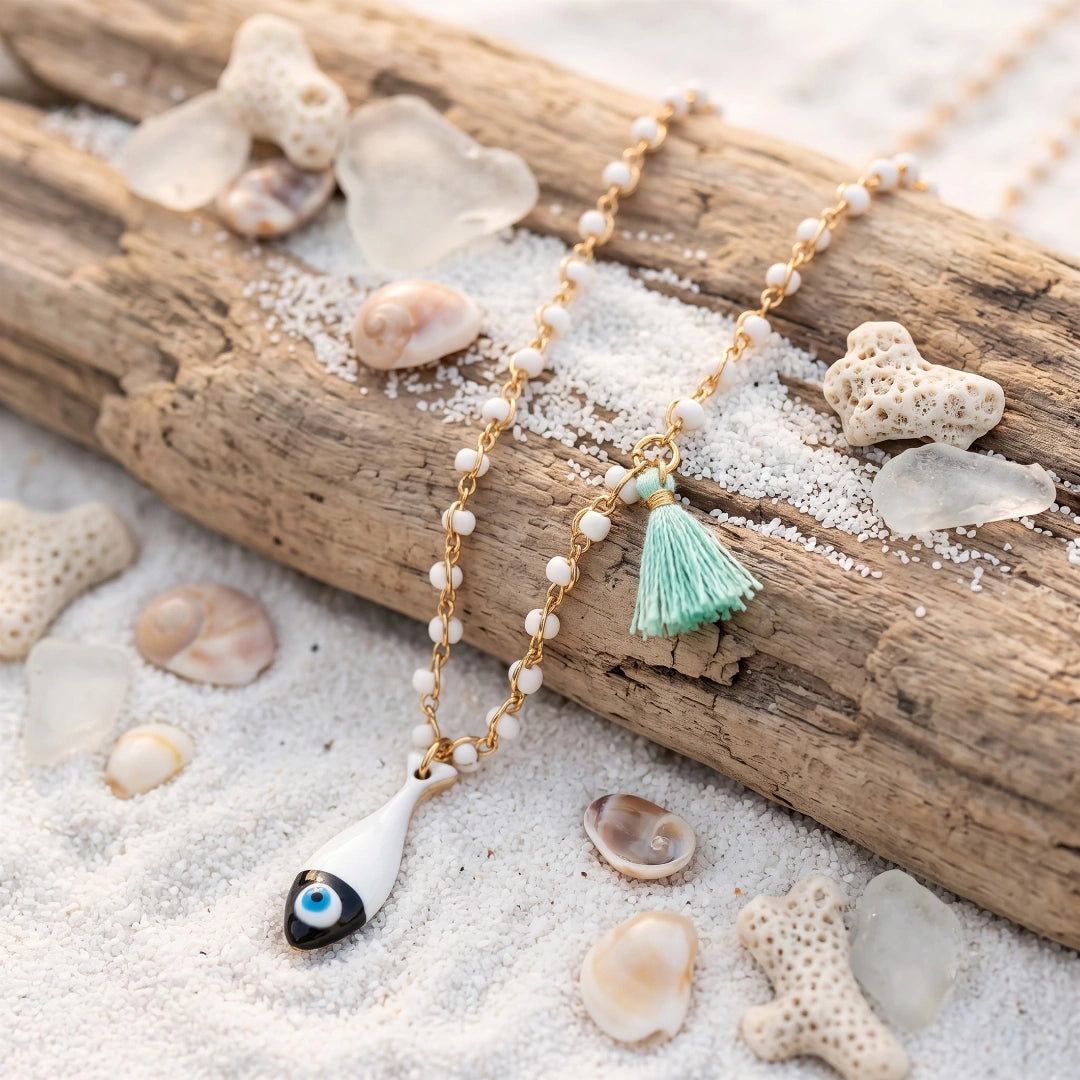 Collana Sea Pesciolino Bianco