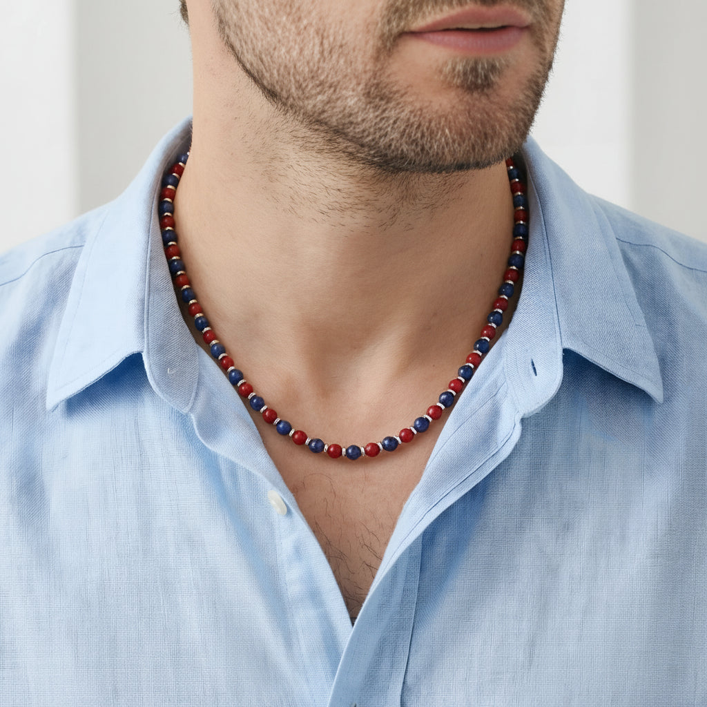 Steine: mehrfarbiges Hartsteinarmband
