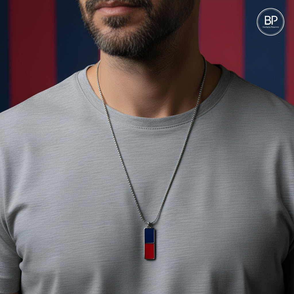 Collana Rosso Blu Elegance