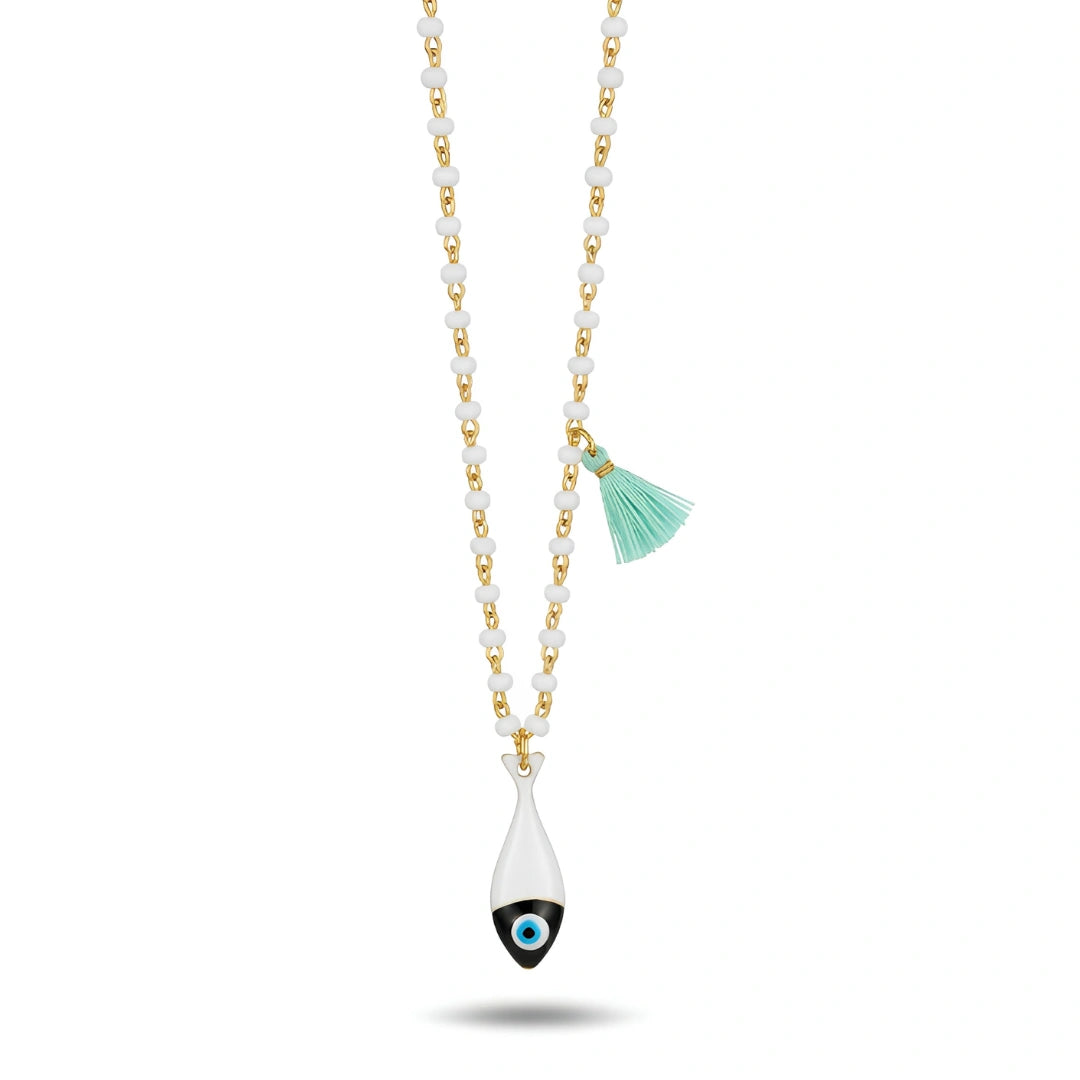 Collana Sea Pesciolino Bianco