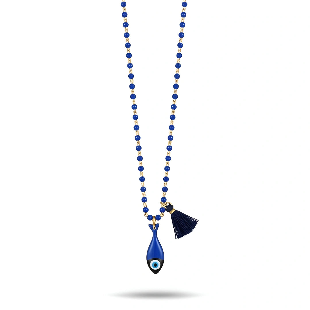 Collana Sea Pesce Blu Navy