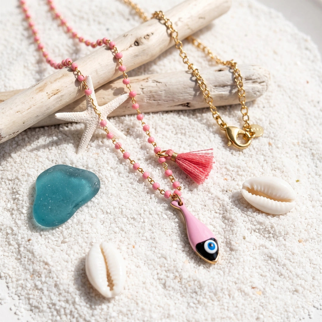 Collana Sea Pesce Rosa