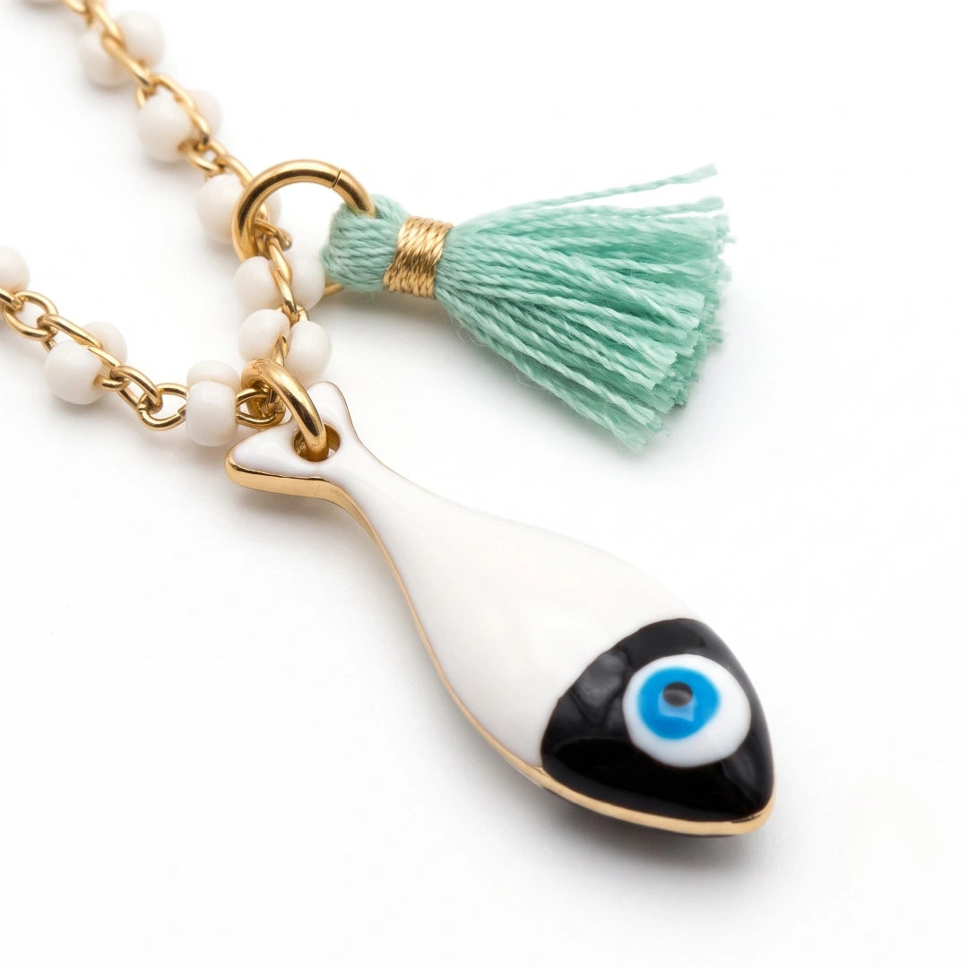 Collana Sea Pesciolino Bianco