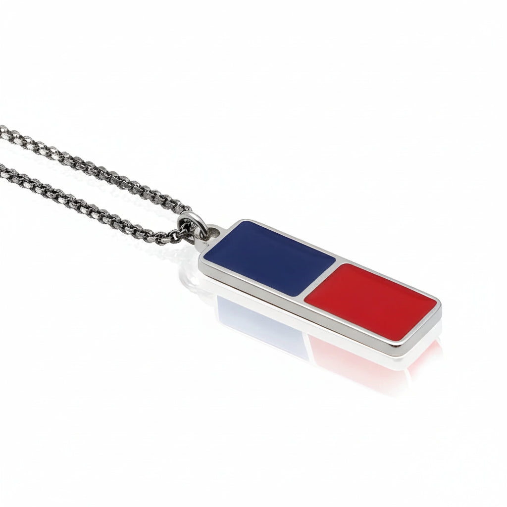 Collana Rosso Blu Elegance